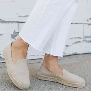Soludos Canvas Platform Smoking Slipper